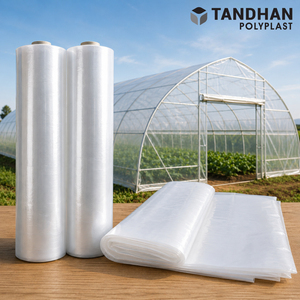 Lámina Agrícola Transparente de Polietileno con Tecnología Anti-Goteo y Estabilización UV TANDHAN para Invernaderos, Gestión del Calor, Bengala Occidental - Product Image 5