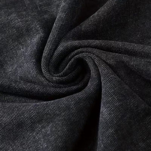 Camisetas al por mayor personalizadas para hombre, de algodón grueso, estampadas, vintage, con lavado ácido, con pedrería y diamantes de imitación, de corte holgado y corto - Product Image 6
