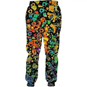 Meilleur prix Logo personnalisé pantalon de survêtement respirant 100% Polyester Sublimation survêtement foncé lavage décontracté garçons en gros élastique mi - Product Image 4