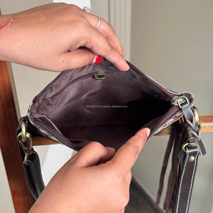 Gran oferta, Mini bolso cruzado de estilo para mujer de cuero con herramientas manuales ecológicas, monederos de alta calidad de cuero de vaca genuino para niñas - Product Image 6