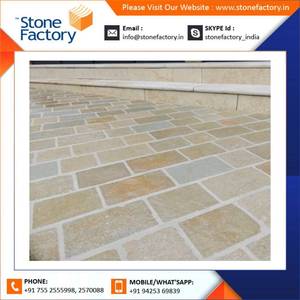 Pavés en pierre calcaire jaune naturelle Tandur pour les allées de jardin, le pavage extérieur et les projets d'aménagement paysager - Product Image 6