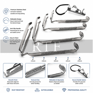 Écarteur buccal McIvor pour tonsillectomie, en acier inoxydable, instrument chirurgical ORL, usage hospitalier, durable et résistant à la corrosion - Product Image 4