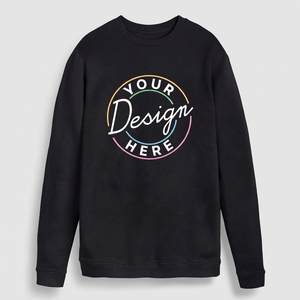 Unisex <b>White</b> Crewneck <b>Sweatshirt</b> Regular Fit Digital Printed Custom Design Front Casual Autumn Wear 100% Cotton Knitted Pullover - Product Image 2