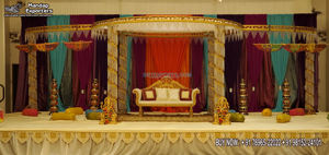 Mandalas de boda de India celestial, FRP, Mastani, hermoso, salón de banquetes, boda, India, Mandap Fusion, ceremonia de boda, interior - Product Image 6