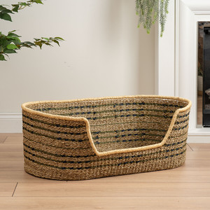 Cama Portátil para Mascotas Artex Hai Nam, Tejida a Mano, Ecológica, de Pasto Marino Suave, para Perros/Gatos/Conejos, con Cojín Extraíble y Lavable, para Todas las Estaciones - Product Image 3