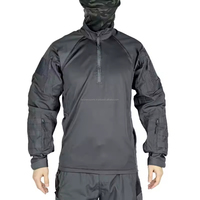 CP Tactical Uniforme d'entraînement en plein air pour hommes T-shirt respirant à manches longues Vêtements de chasse chauds et imperméables
