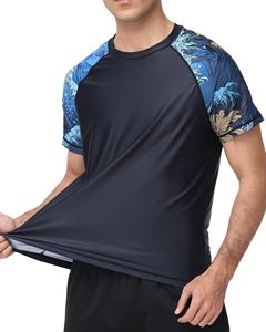 Camiseta de Natación Personalizada para Hombre, Color Sólido, 100% Algodón, Talla Grande, Logotipo Frontal, Transpirable y Ecológica - Product Image 5