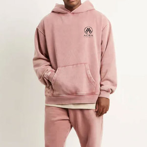 Basiques du vêtement d'hiver : sweats à capuche délavés, couleur unie, 100% coton, écologiques, durables, vêtements de mode fabriqués au Pakistan - Product Image 3