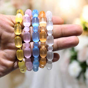 สินค้ามาใหม่สร้อยข้อมืออัญมณีเซเลไนต์คุณภาพระดับพรีเมียมสำหรับเครื่องประดับแฟชั่นยิปซั่มเกรดสูงสำหรับผู้ชายผู้หญิงขายส่งเป็นของขวัญจำนวนมาก - Product Image 1