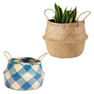 Cestas Decorativas Hechas a Mano de la Marca PHU HAO, Cestas de Paja Natural para Almacenamiento de Ropa y Organización del Hogar - Product Image 1