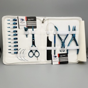 Kit de Extensión de Pestañas de Uso Profesional Lucky Lash Tools, Tijeras Grandes de Acero Inoxidable con Plasma Azul, Peine para Extensiones de Cabello - Product Image 4