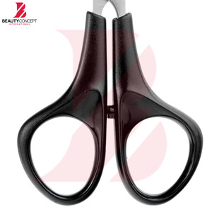 Ciseaux à effiler professionnels à double trou pour les doigts, manche en plastique, acier inoxydable, outils de coiffure pour barbier - Product Image 5