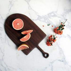 Tabla de cortar redonda de bambú desechable, la más vendida, con 1.5 cm de grosor y mango metálico de fácil limpieza, utensilio de cocina, regalo, decoración del hogar - Product Image 2