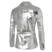 Veste en velours à sequins métalliques à double boutonnage pour homme et femme, taille plus, style britannique, imperméable, coupe-vent, respirante