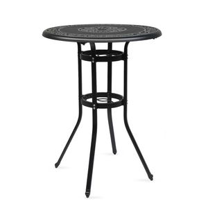 Outdoor Patio Cast Aluminum Round Bar Table 32*32*41" Durable and Stylish Furniture - Product Image 1