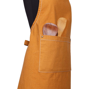 ผ้ากันเปื้อนเชฟผ้าลินินอย่างดี ซักได้ ใช้ซ้ำได้ พิมพ์โลโก้ตามสั่ง ผ้ากันเปื้อนผ้าแคนวาสสำหรับเด็กและผู้ใหญ่ - Product Image 3