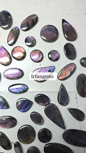 Labradorite naturelle de haute qualité, couleur feu violet, taille ovale, 20-40 mm, Irfan Gems Rajasthan, labradorite chatoyante, cabochon pour bijoux - Product Image 6