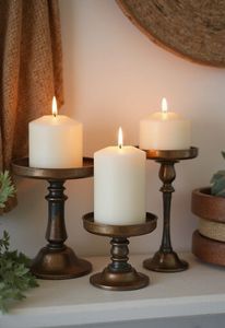 Handmade Wooden <b>Candle</b> Stand & Holder Square Shape Home Decoration for Valentine's Day Birthday Wedding Christmas - Product Image 3
