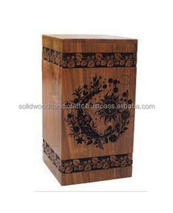 Nouveau design d'urnes funéraires en bois pour adultes urnes funéraires urnes funéraires taille personnalisée fournitures funéraires - Product Image 3