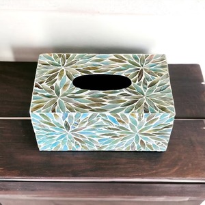 Best Quality Epoxy Resin Tissue Holder Box Office Coffee <b>Table</b> Desktop Solid Resin Tissue Paper Storage Box - Product Image 3