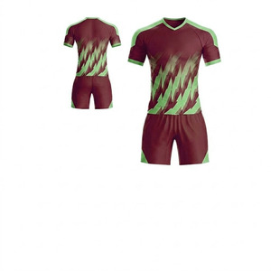 Ensemble d'uniformes de football de qualité supérieure à prix bas, maillot de football entièrement sublimé, 100 % polyester, t-shirt de sport à manches courtes - Product Image 5