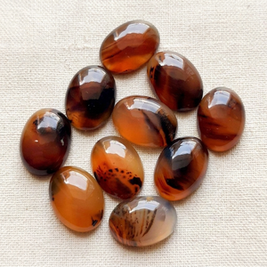 Agate naturelle du Montana, cabochon ovale calibré, pierre précieuse pour bijoux personnalisés, fournisseur OEM de pierres précieuses, qualité japonaise garantie - Product Image 2