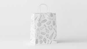 Classic Textile Eco-Friendly Kraft <b>Paper</b> Bags Handle <b>Biodegradable</b> Recyclable Compact Size Intimate Apparel Sturdy Construction - Product Image 2