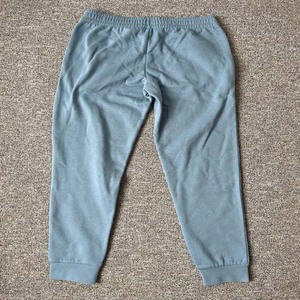 Survêtement unisexe en coton gris clair, col rond, manches longues, couleur unie, décontracté, pour l'automne, avec poches latérales, coupe classique - Product Image 4