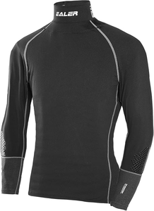 Camiseta de Compresión con Protección para el Cuello Resistente a Cortes para Hockey sobre Hielo, 100% Poliéster, Transpirable, de Secado Rápido, para Verano e Invierno, Negra, Manga Larga - Product Image 6