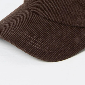 Gorra de Béisbol de 5 Paneles de Pana Marrón, Unisex, Casual, con Logotipo Bordado, Ajustable, para Adultos, Color Sólido, para las Cuatro Estaciones - Product Image 3