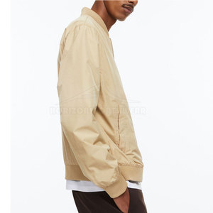 Veste bomber pour homme de haute qualité, à séchage rapide, écologique, respirante, avec logo sur le devant, 100% polyester, personnalisable en OEM, vente en gros - Product Image 6