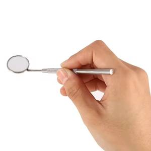 Eyelash <b>Magnifying</b> <b>Mirror</b> Tool Stainless Steel Handle For Eye Makeup Application - Product Image 4