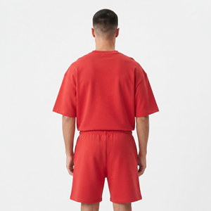 Conjunto de Dos Piezas para Hombre, Pantalones Cortos Deportivos, Camiseta sin Mangas con Borde Crudo y Lavado Ácido, Conjunto de Pantalones Cortos de Algodón para Hombre - Product Image 3
