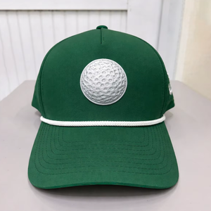 Green Baseball Caps Embroidery 2D Logo High Quality OEM Manufactured Fabric Gorras Baseball Caps Sports Cap in Vietnam - Product Image 1