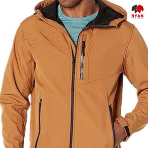 แจ็คเก็ตซอฟต์เชลล์แบบสั่งทำพิเศษสำหรับผู้ชาย ยี่ห้อ Ryan Pro Gear พร้อมซิปปิดและบริการพิมพ์โลโก้ตามแบบ - Product Image 4