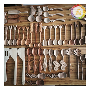 Cuchara de madera con mango en forma de corazón, cuchara de madera con mango de corazón para amantes de la cocina, regalos para mujeres - CARYLN - Product Image 6