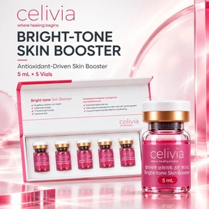 Sérum SKIN BOOSTER CELIVIA BRIGHT TONE 5 mL, vitamine C, sans cruauté, sérum hydratant revitalisant pour une peau claire et éclatante - Product Image 2