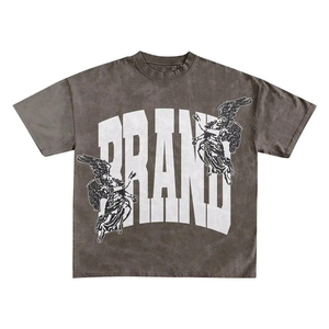 ชุดเสื้อยืดและกางเกงขาสั้นลำลองไซส์ใหญ่สำหรับผู้ชาย สไตล์สตรีทแวร์ ลายกราฟิก เสื้อผ้าฤดูร้อน รับทำโลโก้ ชุด 2 ชิ้น ขายส่งจากโรงงาน - Product Image 2