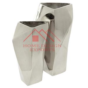 2025 último diseño de aluminio niquelado macetas jarrones para sala de estar - Product Image 4