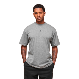 T-shirt pour homme surdimensionné en coton lourd 240GSM avec logo personnalisé |   T-shirt d'entraînement de haute qualité à épaules tombantes - Product Image 1