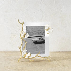 Premium Minimalist Silver Metal Glass Picture Frame <b>Standing</b> Tabletop <b>Photo</b> Display <b>Holder</b> Contemporary Home Decor Gift - Product Image 6
