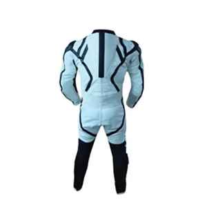 Traje de Motociclismo de Cuero para Carreras, Diseño Personalizado al por Mayor, Protector, Transpirable, de Secado Rápido, Manga Larga, Ropa de Motociclista de una Pieza para Hombre - Product Image 4