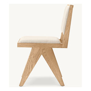 Silla de Comedor Moderna de Madera de Teca Sólida, Hecha a Mano, Silla de Comedor de Madera Natural para Restaurante, Proveedor de Muebles para Hoteles - Product Image 3