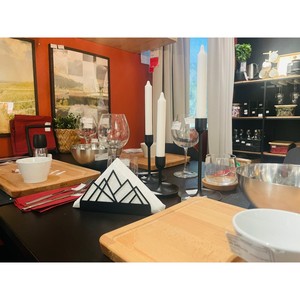 Porte-serviettes en forme de papillon avec motif de fruits, organiseur de papier autoportant pour utilisation sur table - Product Image 5