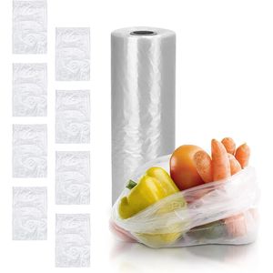 Commercio all'ingrosso 500-Pack prodotti in plastica trasparente sacchetti 10X15 pollici 10 Micron spessore rotolo di polietilene non stampato per la conservazione degli alimenti - Product Image 1