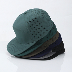 หมวกแก๊ปตาข่ายสีดำแบบ Snapback 6 แผง ปรับขนาดได้ ระบายอากาศ กันน้ำ เหมาะสำหรับกิจกรรมกลางแจ้ง สวมใส่ได้ทั้งผู้ใหญ่ 男女  ฤดูใบไม้ผลิ ฤดูร้อน - Product Image 3