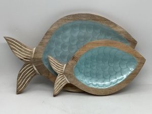 Bandeja de servir de madera con forma de ballena y logotipo personalizado, incrustada con nácar, plato decorativo de concha para frutas, aperitivos, hoteles, venta al por mayor - Product Image 5