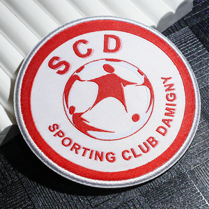 Top Woven Patches For Clothing Manufacturers Quality Custom Damask Woven Patches Bulk High Quality Woven Patches Club Badge - Product Image 1