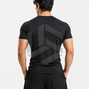 T-shirt de compression unisexe personnalisé pour MMA avec tissu Spandex/Coton, séchage rapide, pour la salle de sport, l'entraînement et le fitness - Product Image 5