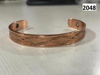 Radhe Enterprises - Brazalete de Cobre Marrón Clásico de Primera Calidad Ecológico, Personalizable, Ligero, para Interiores